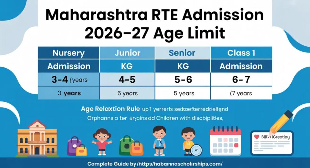 Maharashtra RTE Admission 2026-27 Age Limit