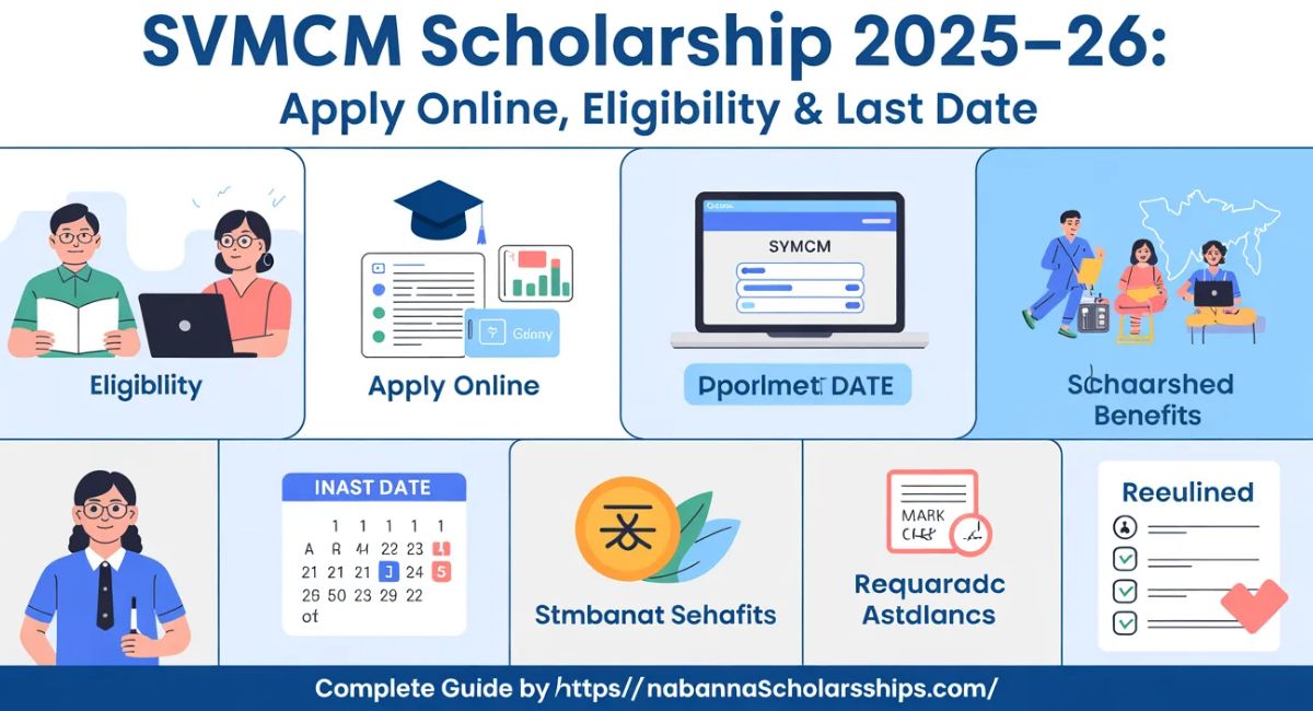 SVMCM Scholarship 2025-26: Apply Online & Eligibility, Last Date