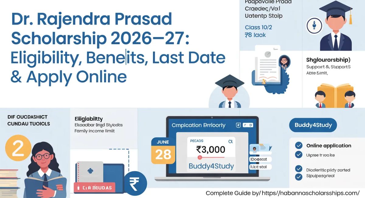 Dr. Rajendra Prasad Scholarship 2026-27: Eligibility, Benefits, Last Date & Apply Online