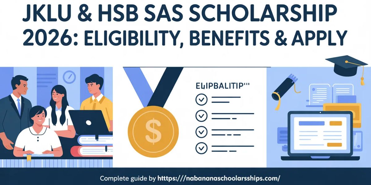 JKLU & HSB SAS Scholarship 2026: Eligibility, Benefits & Apply 