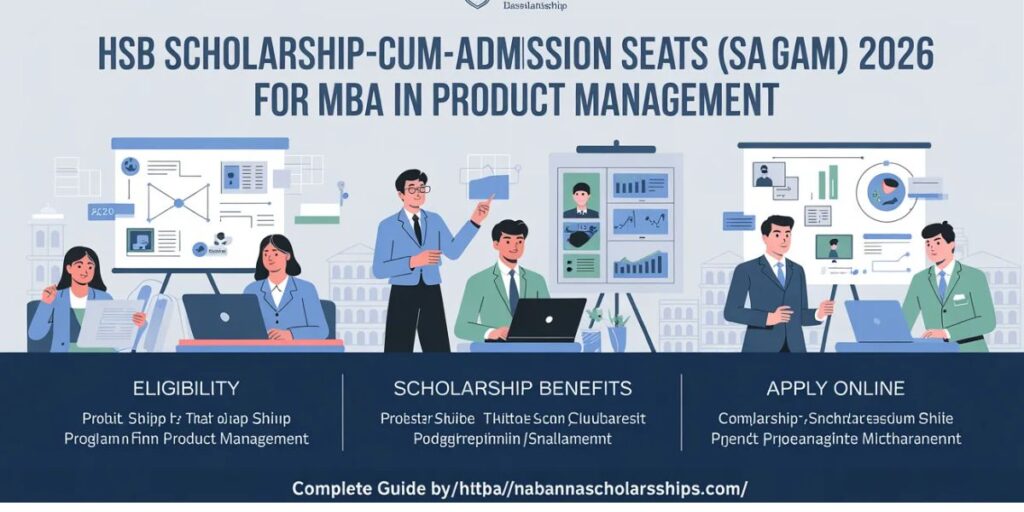 HSB Scholarship-cum-Admission Seats (SAS) Program 2026 for MBA in Product Management