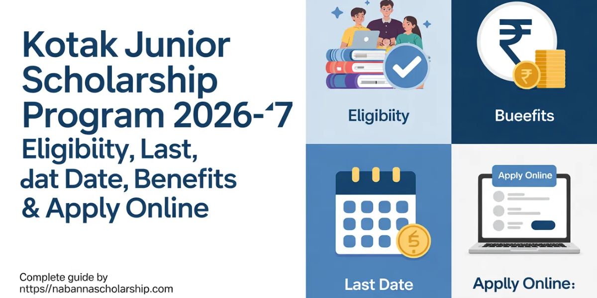 Kotak Junior Scholarship Program 2026-27: Eligibility, Last Date, Benefits & Apply Online