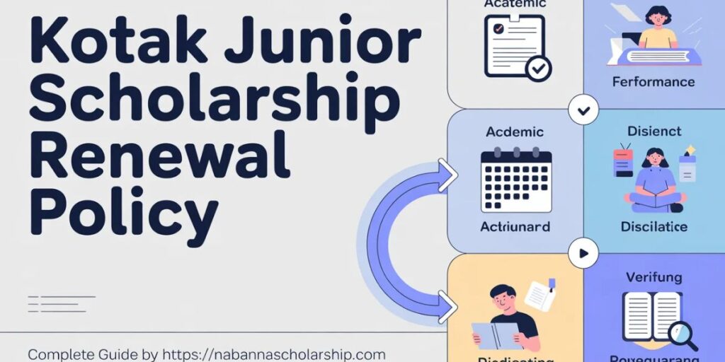 Kotak Junior Scholarship Renewal Policy