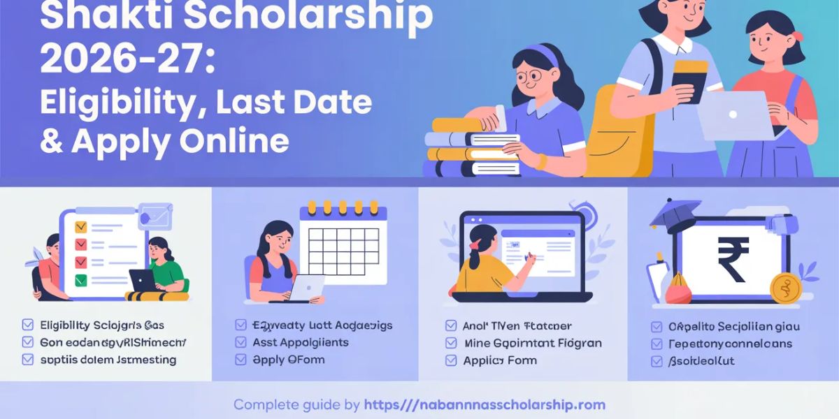 Shakti Scholarship 2026-27: Eligibility, Last Date & Apply Online