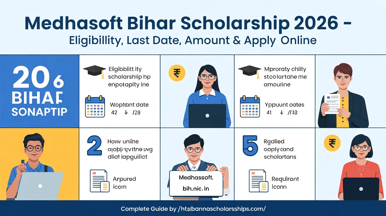 Medhasoft Bihar Scholarship 2026: Eligibility, Last Date, Amount & Apply Online