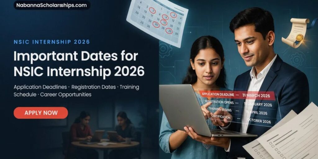 Important Dates for NSIC Internship 2026