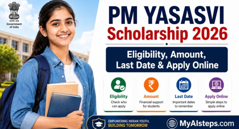 PM YASASVI Scholarship 2026: Eligibility, Amount, Last Date, Apply 