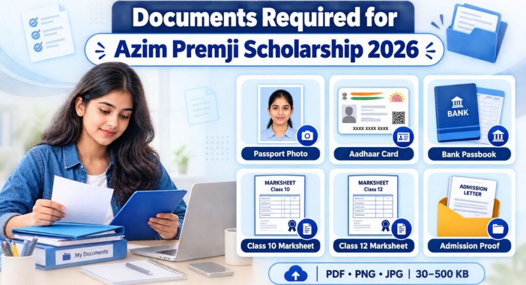 Documents Required for Azim Premji Scholarship 2026