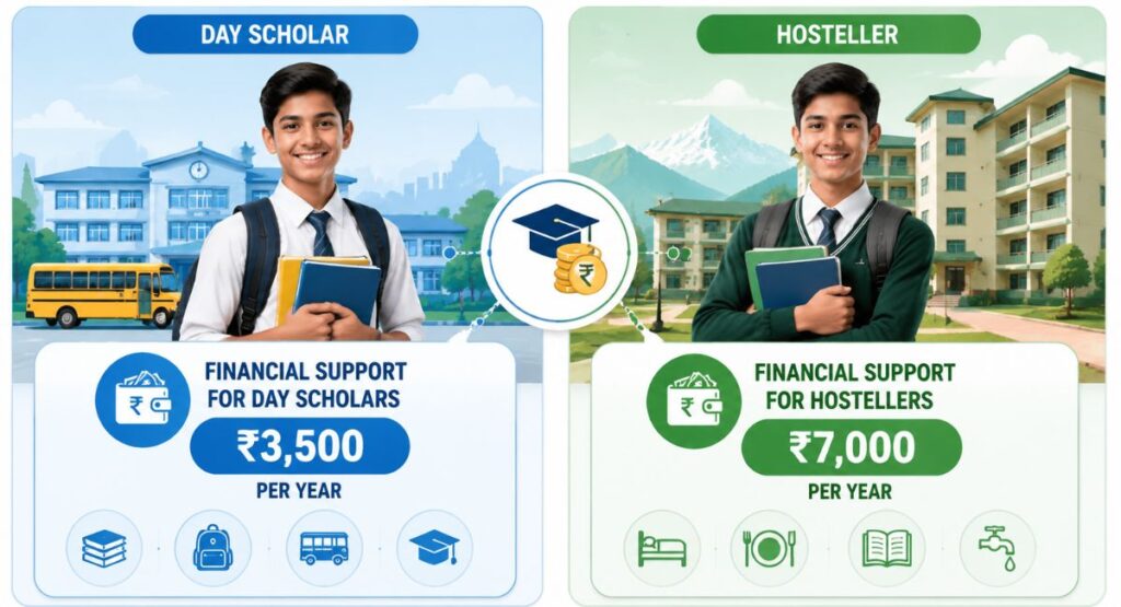 Sikkim SC Pre-Matric Scholarship Amount and Benefits
